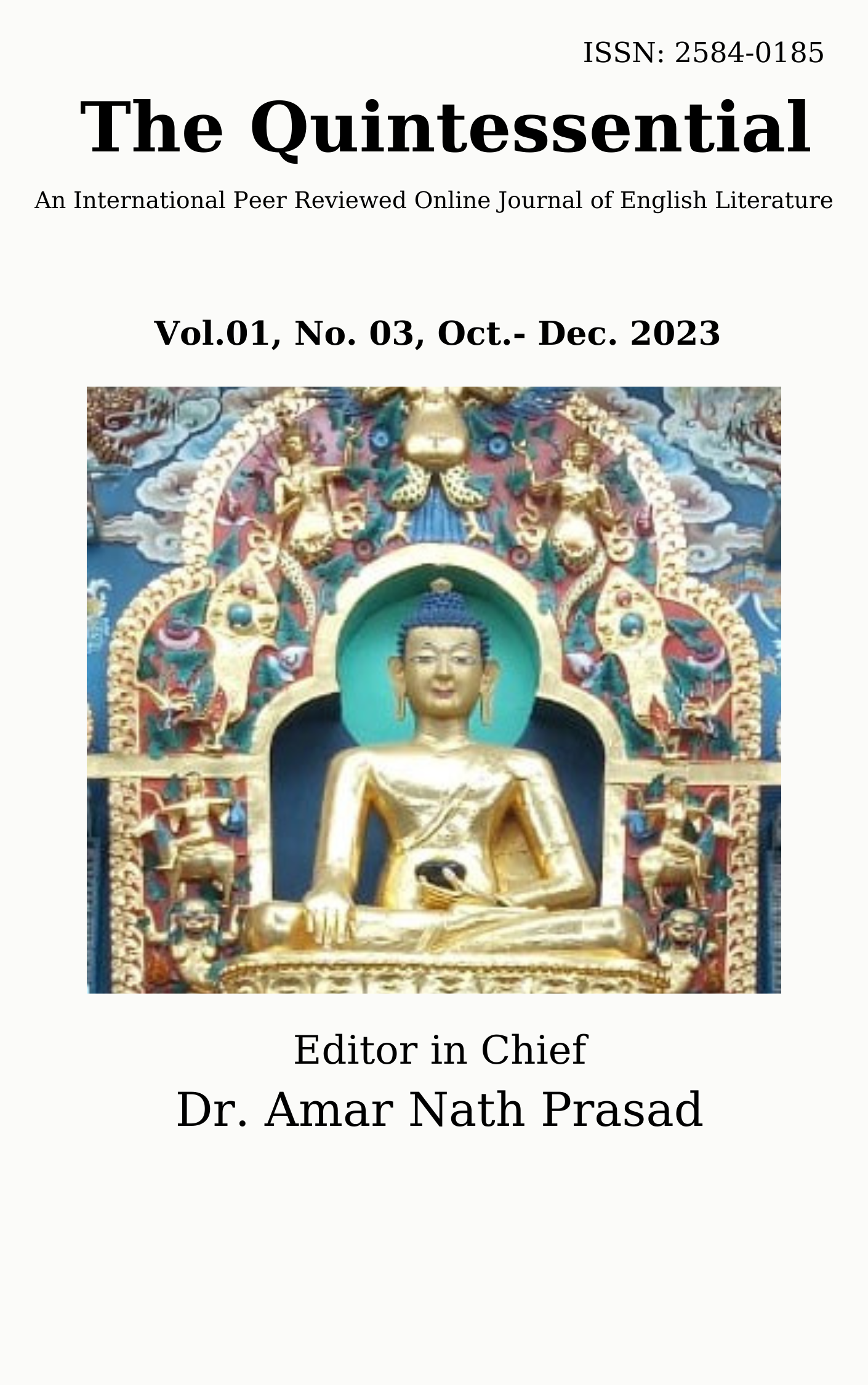 					View Vol. 1 No. 03 (2023): October-December, The Quintessential
				